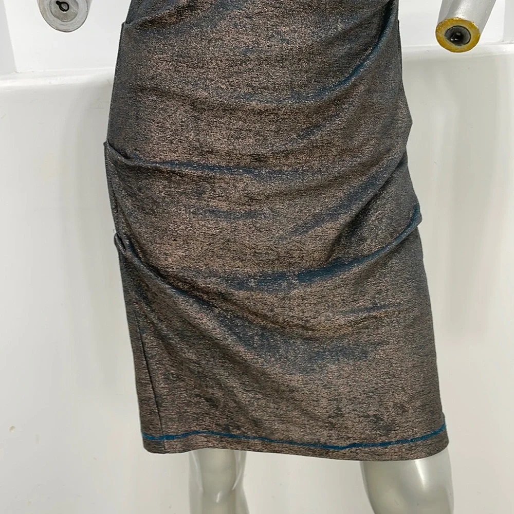 Artelier Nicole Miller  Sleeveless Sheath Dress Blue Size M Serial #006082 - Picture 6 of 16